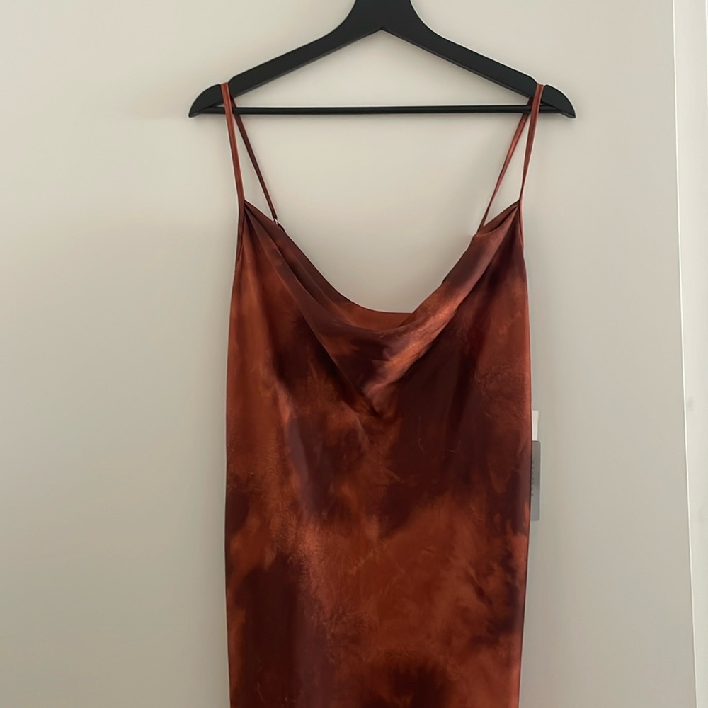 Bebe cowl neck cami dress L NWT